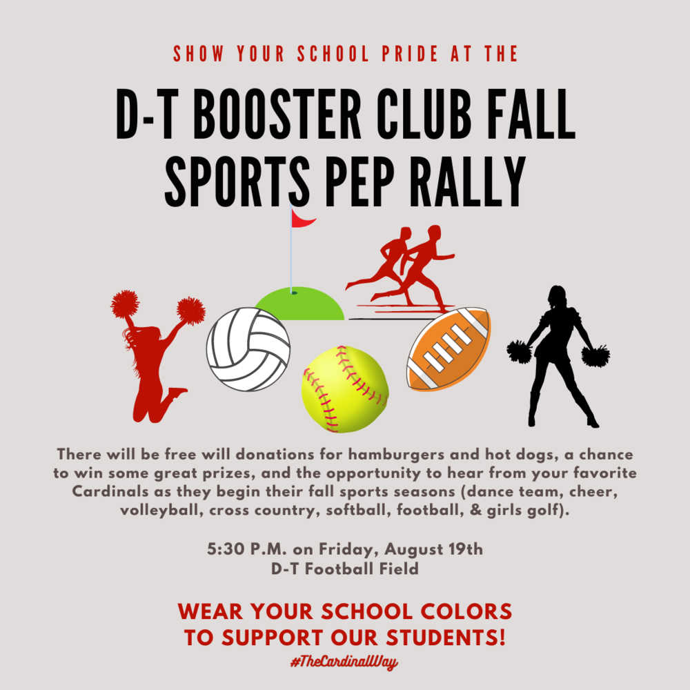 D T Booster Club Pep Rally Doniphan Trumbull Public School D T Booster Club Pep Rally Doniphan Trumbull Public School
