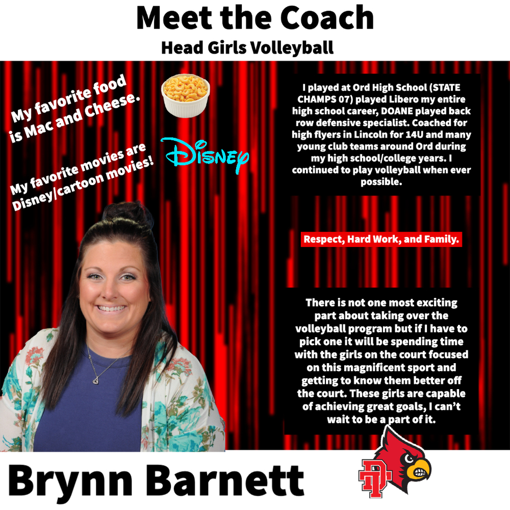 Brynn Barnett Take Head Coach for the HS Volleyball Program
